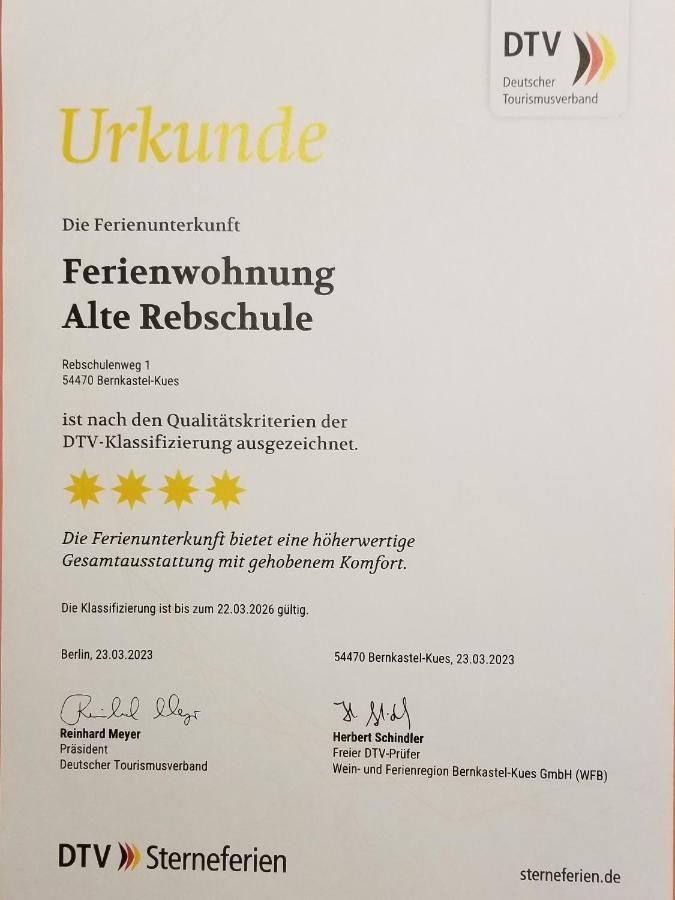 Ferienwohnung Bernkastel-Kues - Alte Rebschule ภายนอก รูปภาพ