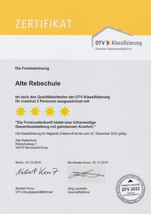 Ferienwohnung Bernkastel-Kues - Alte Rebschule ภายนอก รูปภาพ